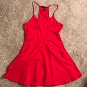 Red Strappy skater dress